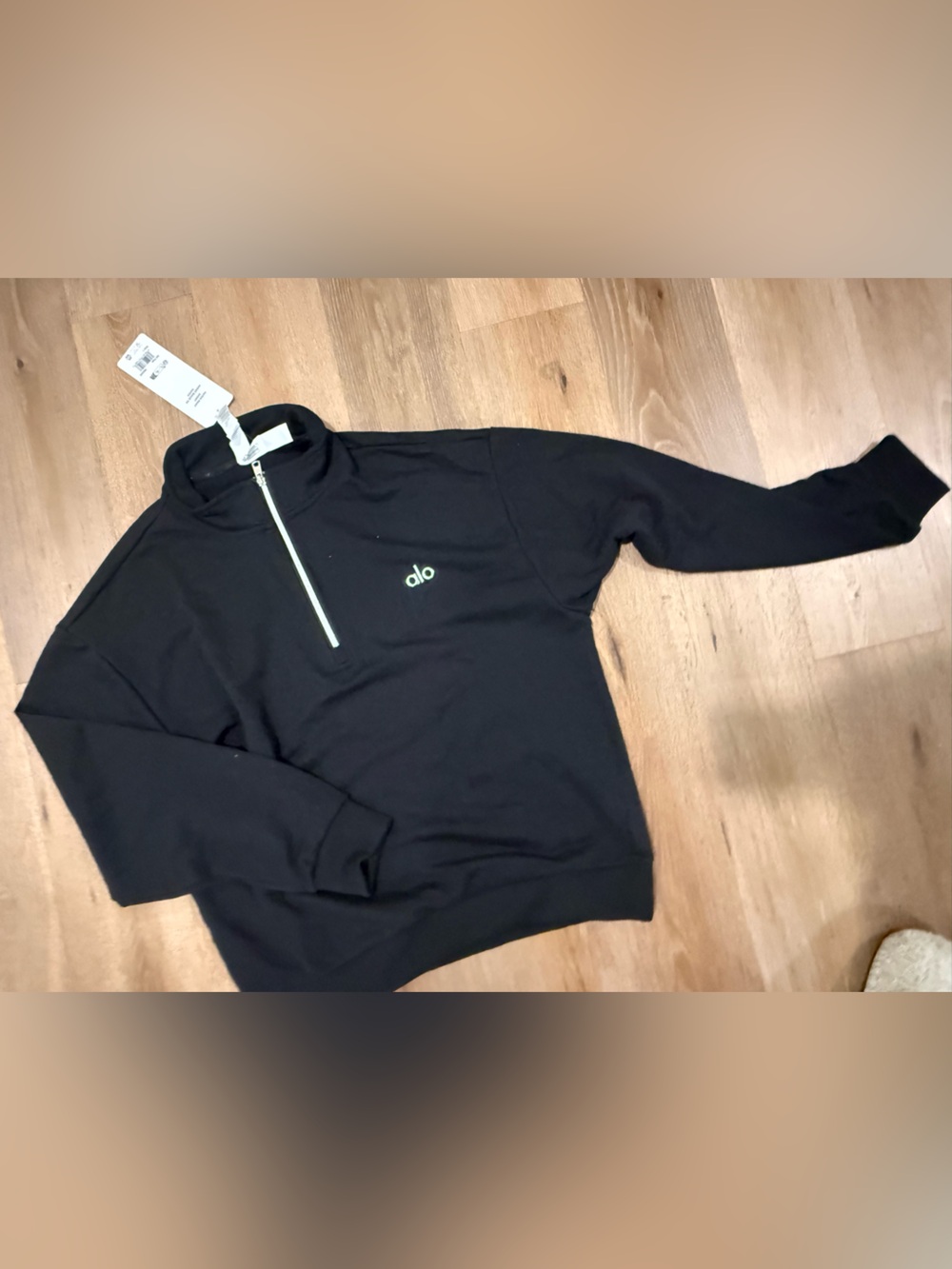 ALO Yoga Black Quarter zip